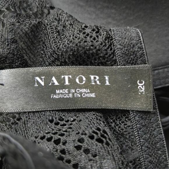 Natori Women's Feathers Front Close T-Back Bra Black 32C - Picture 4 of 7